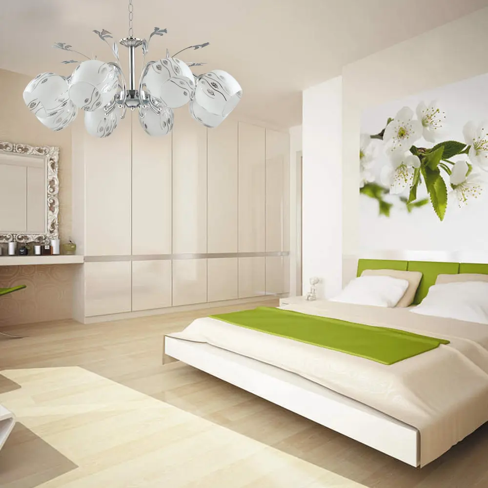 Люстра подвесная «Серенада» КС30066/8P, 8 ламп, 24 м², цвет хром КЛЮЧНИК STLM-2160997 - Вид №1