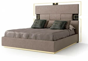 Carpanese Home Кровать king size из ткани с мягким изголовьем Contemporary 7989