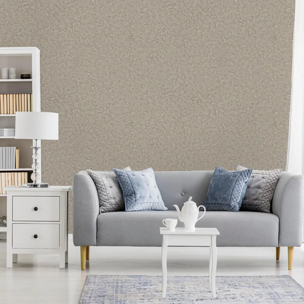 Обои флизелиновые Inspire Кракелюр бежевые 1.06 м Paper 2 Оделия STLM-2200096 - Вид №2