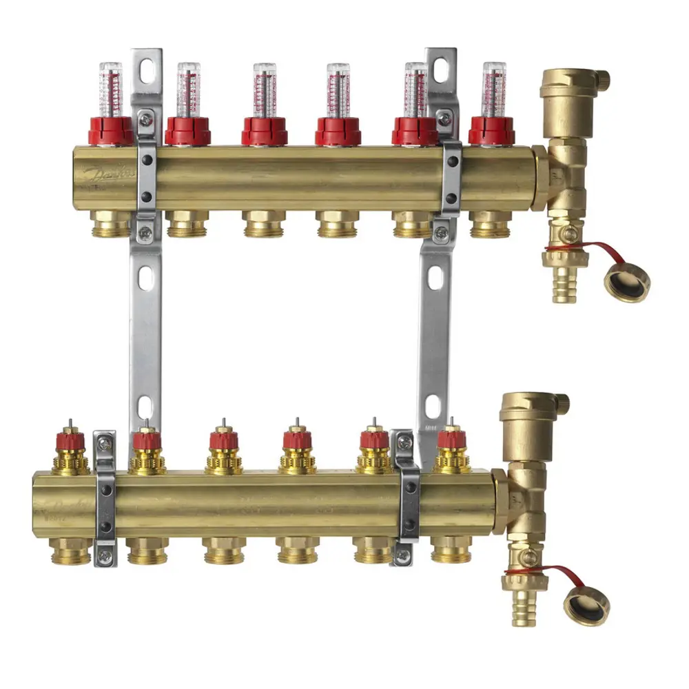 Комплект коллекторов Danfoss FHF-6F 6 контуров STLM-2040260