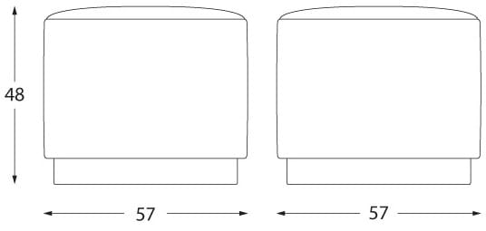 Круглый кожаный пуф MONTBEL планшет ARCH-00004305 - Вид №2