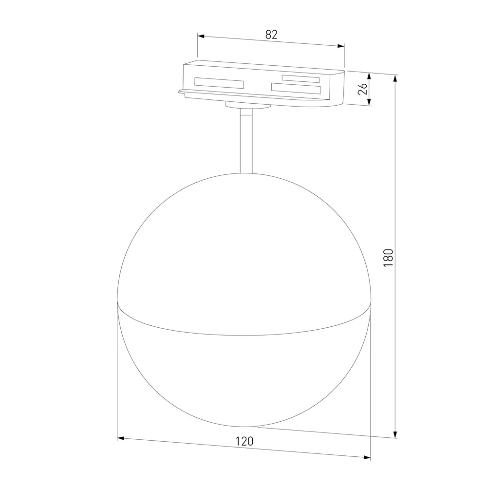 Трековый светильник Glob под лампу GX53 13 Вт однофазный цвет черный Elektrostandard STLM-2166582 - Вид №8