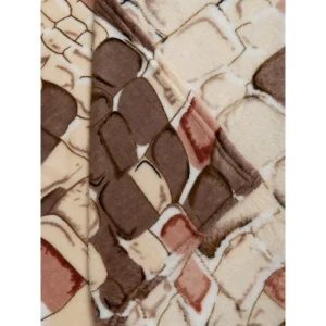 Плед Камешки 150x200 см фланель цвет бежевый