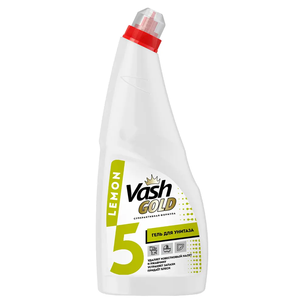 Гель для чистки унитазов Vash Gold Lemon 750 мл STLM-2139232