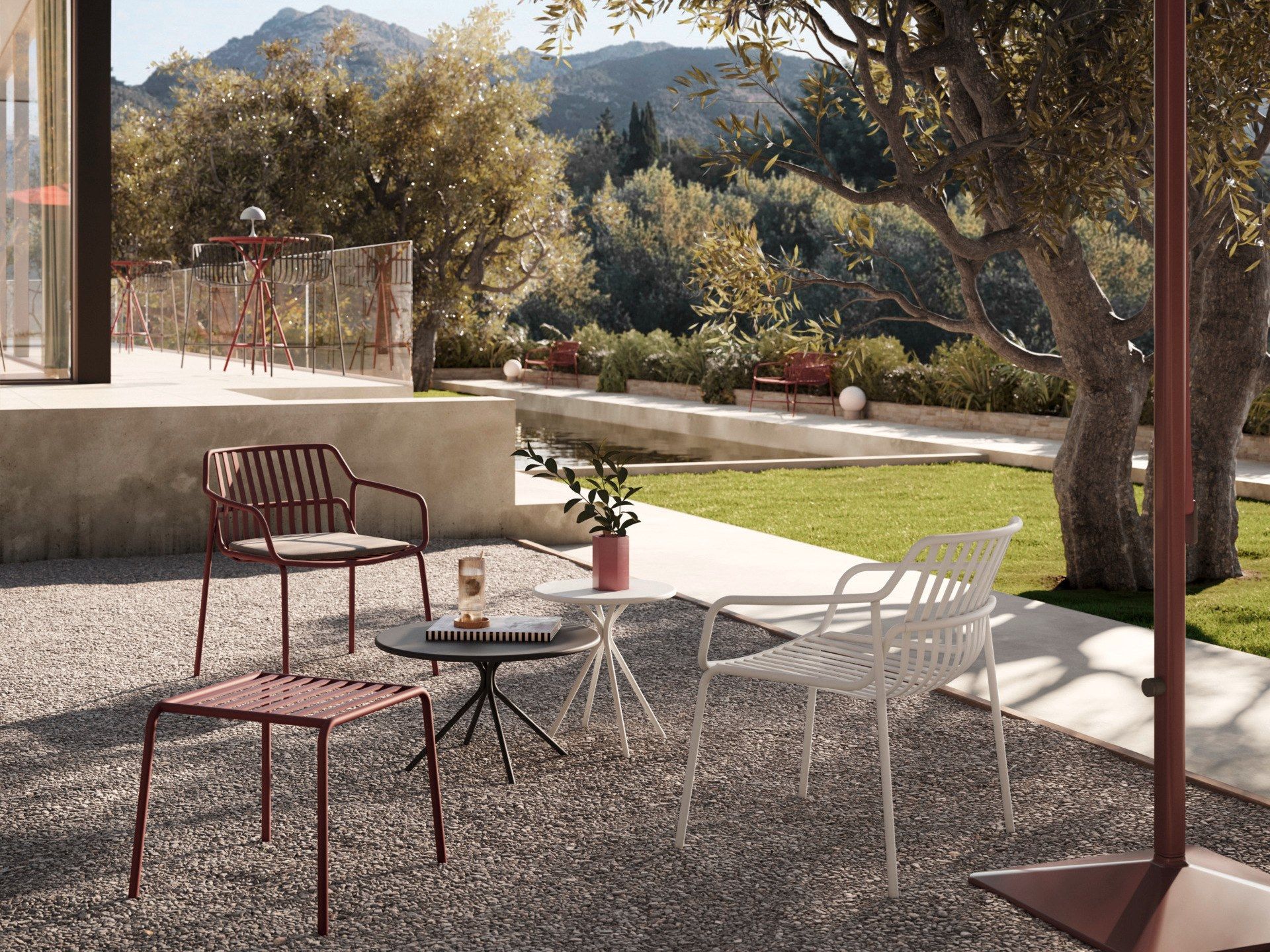 Крытый и открытый стальной стул Brunner crona steel ARCH-00131778