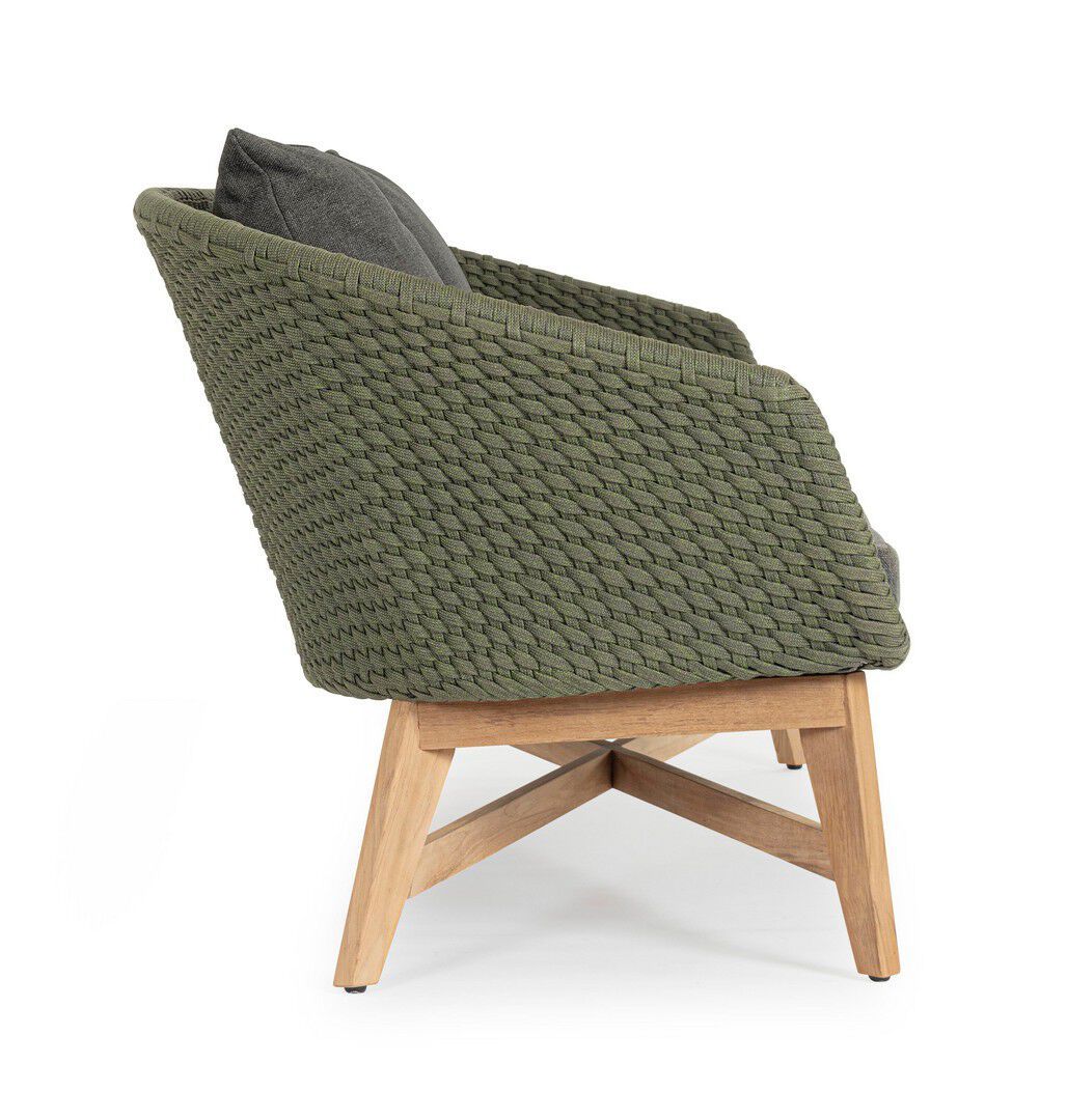 2-местный веревочный и тканевый садовый диван BIZZOTTO Coachella ARCH-00143438 - Вид №6