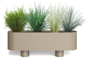 Прямоугольная стальная плантатор