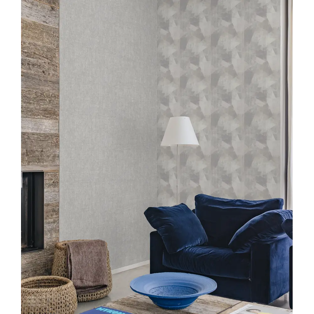 Обои флизелиновые Grandecolife Triangles серые 1.06 м R104103 STLM-2199273 - Вид №3