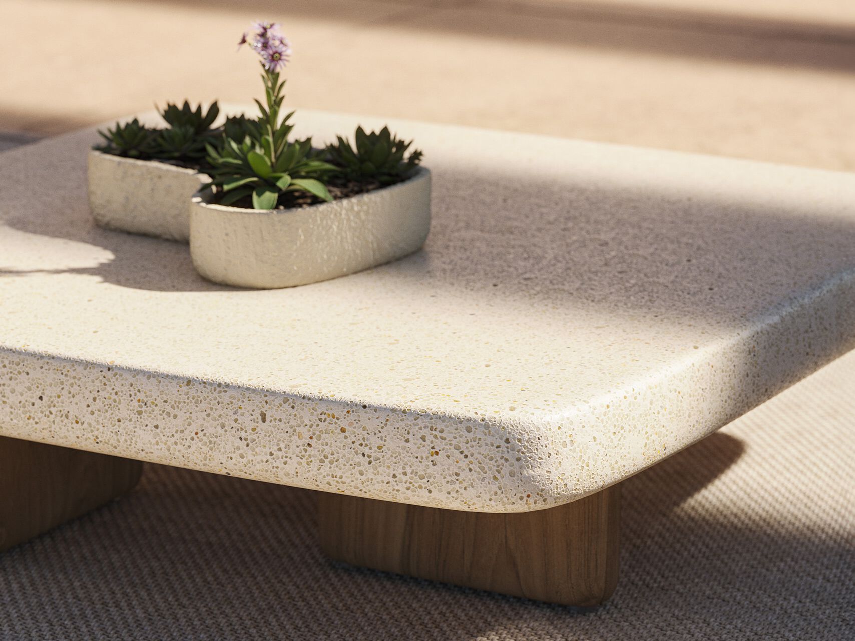 Квадратный низкий садовый столик Vondom Milos ARCH-00126784 - Вид №3