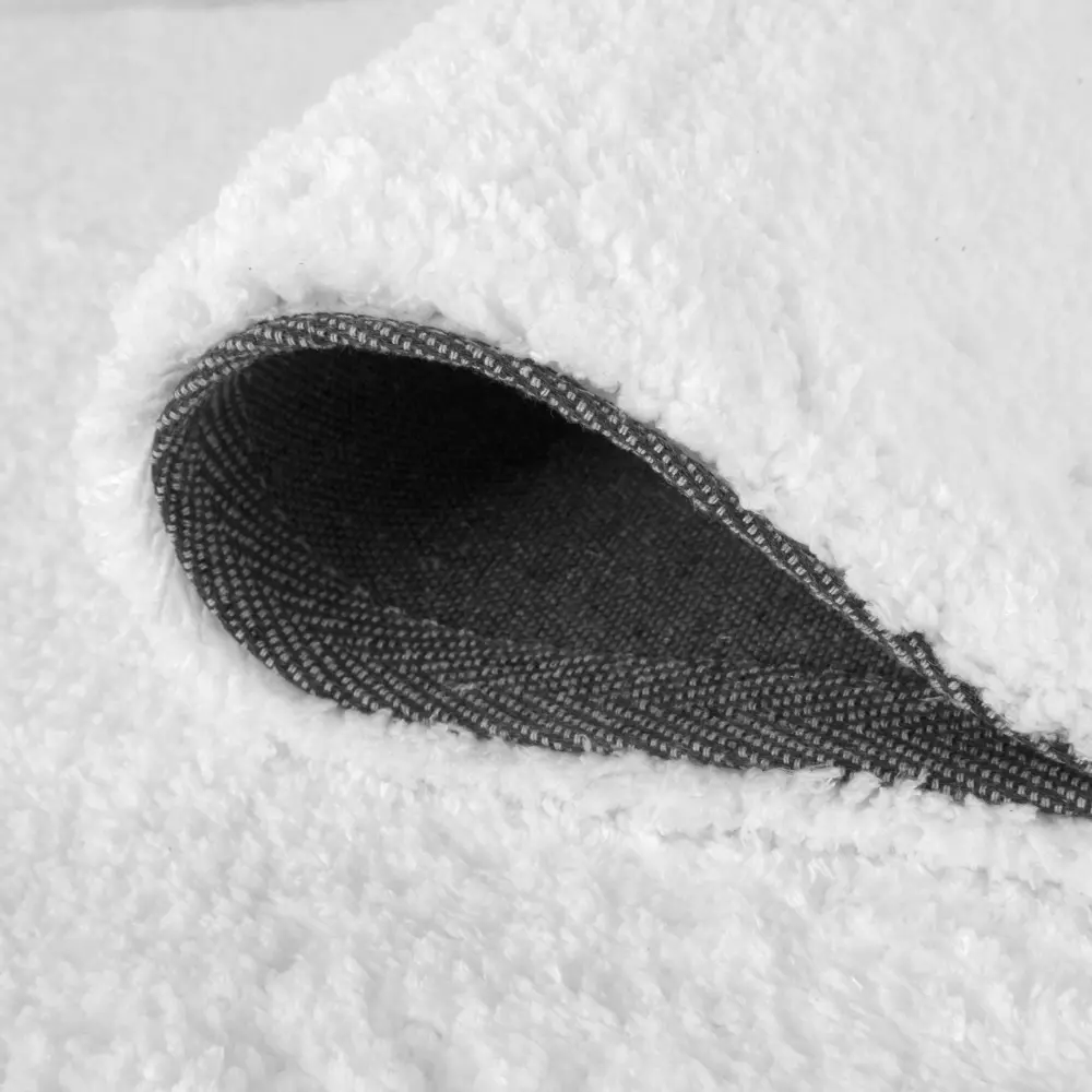 Ковер полиэстер Лавсан Снежный 80х150 см цвет белый Amigo STLM-2173124 - Вид №2