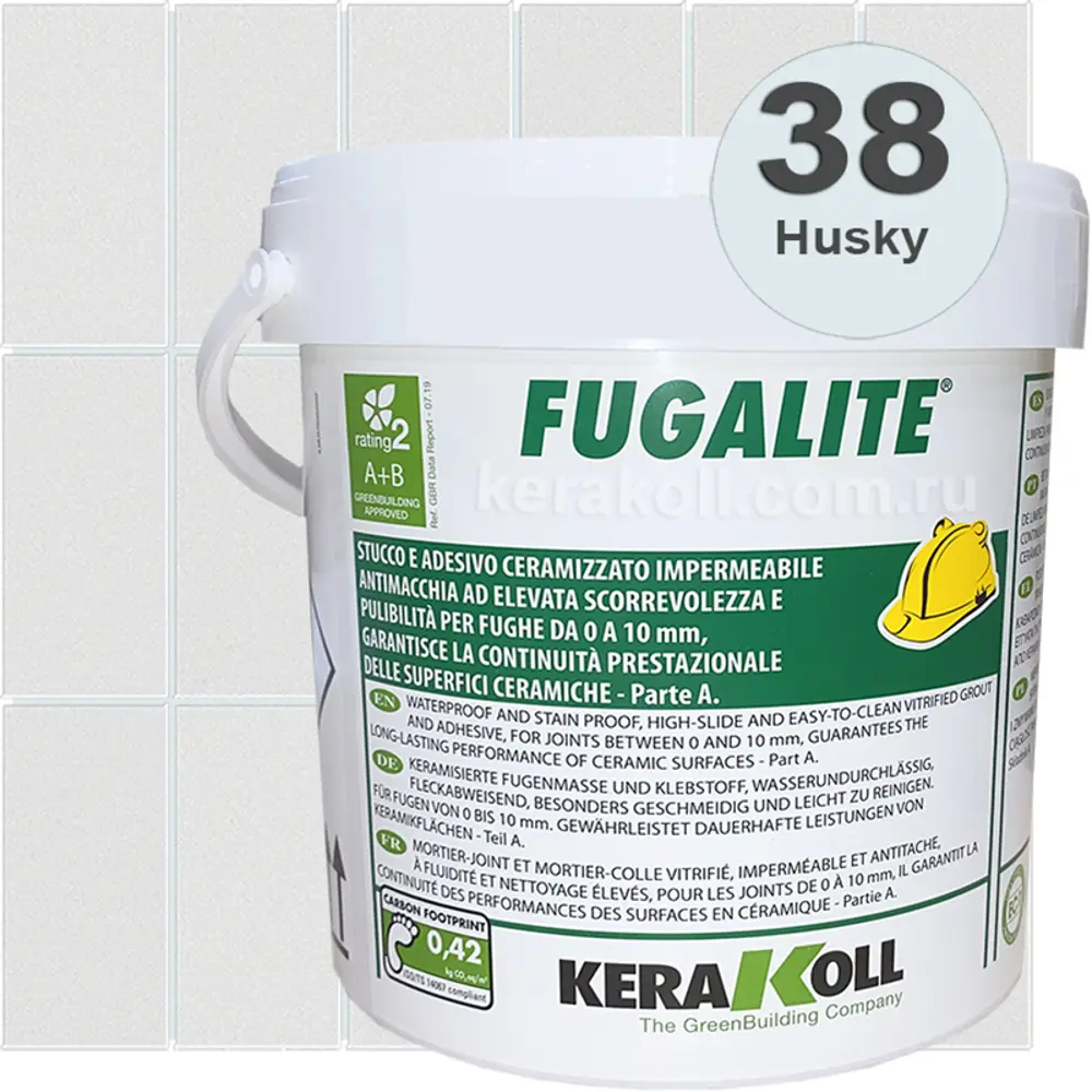 Затирка эпоксидная Kerakoll Fugalite Цвет 38 Husky 3 кг