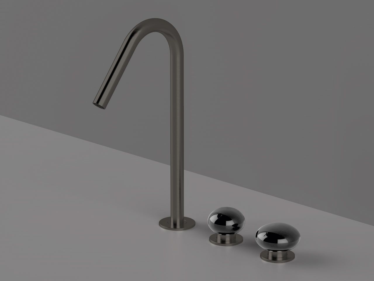Смеситель для раковины с 3 отверстиями из нержавеющей стали с отдельными розетками Radomonte Mirò ARCH-00099207 - Вид №5