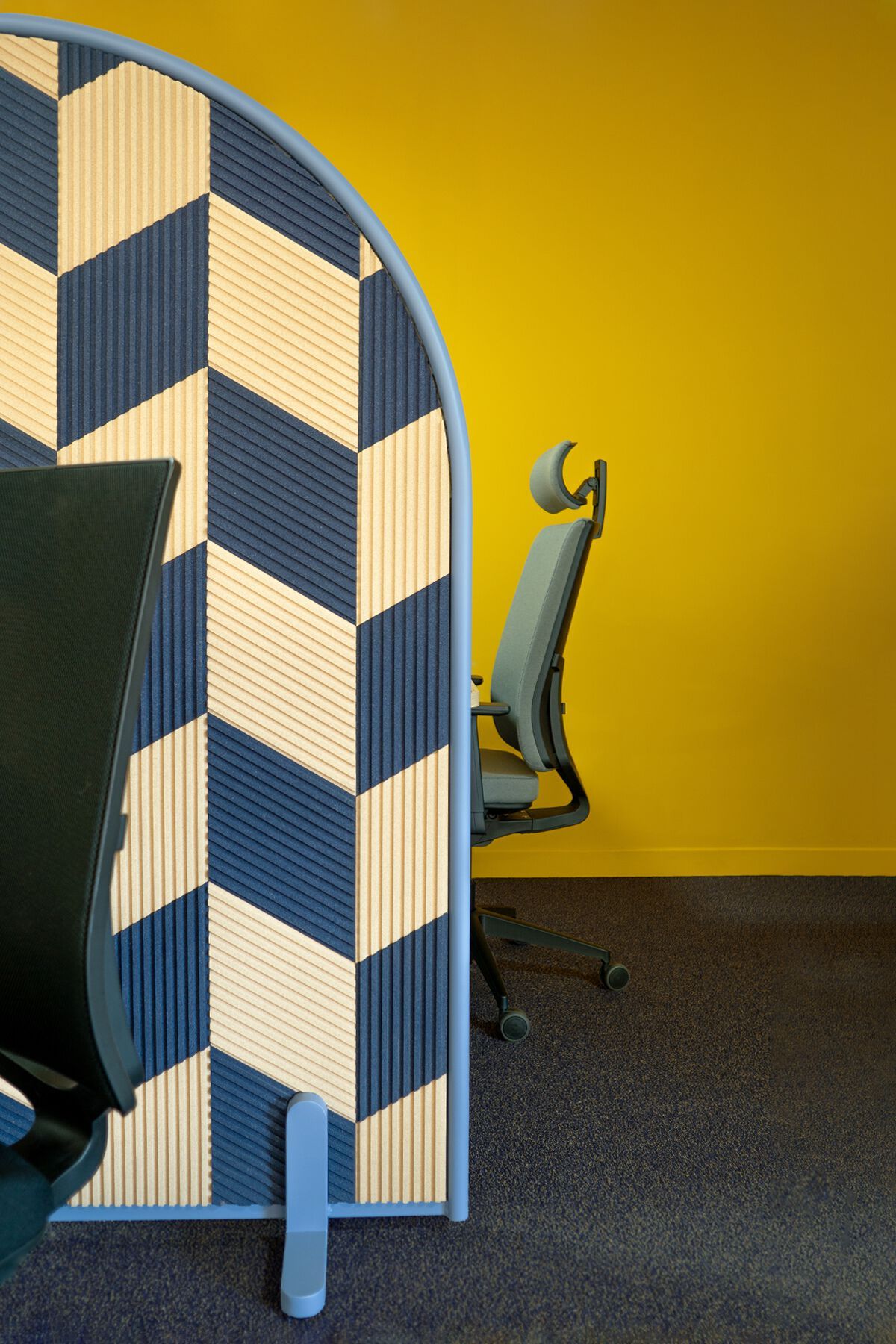 Пробковая мобильная офисная перегородка на колесах GREENMOOD MODULOR ARCH-00000211 - Вид №1