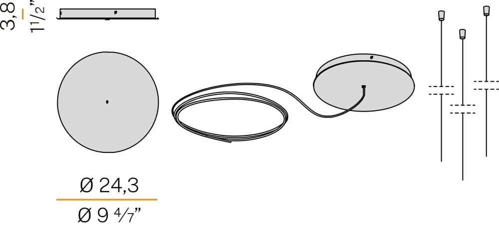 Выдувное стекло светодиодный подвесной светильник Panzeri Muranè R ARCH-00045083 - Вид №21
