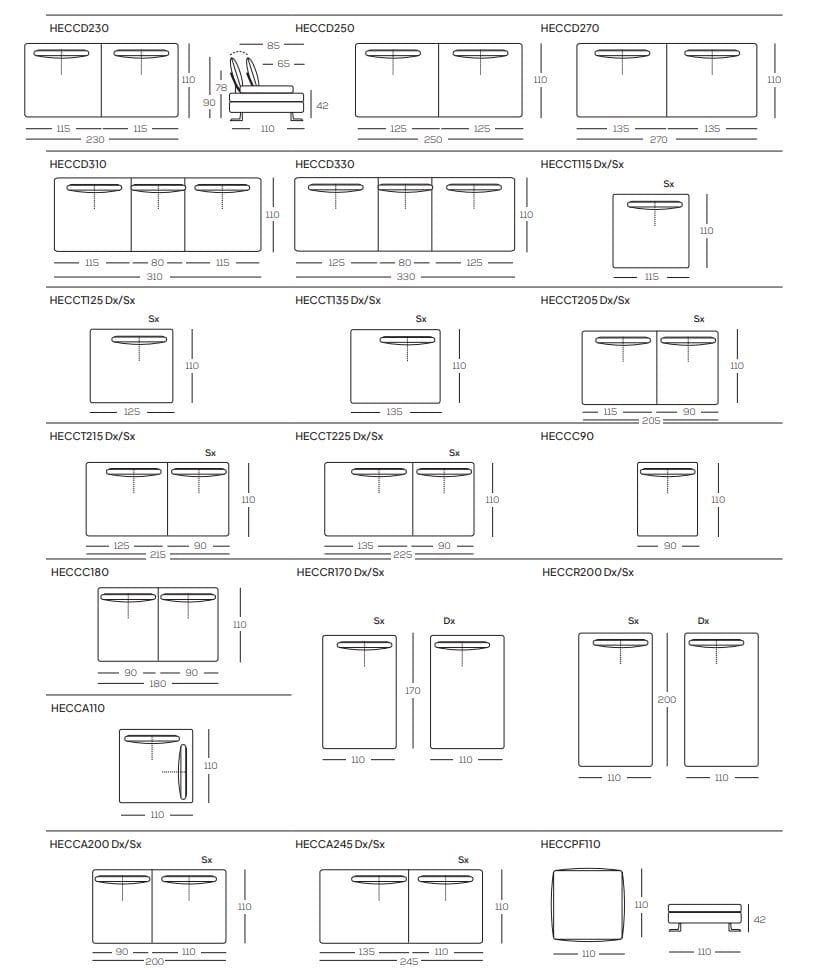Угловой съемный диван из ткани GRUPPO FOX день Фокса ARCH-00032623 - Вид №5