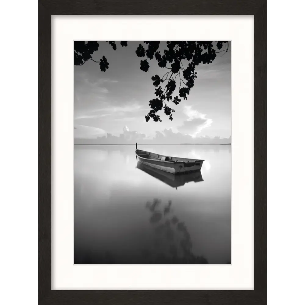 Картина в раме Лодка 33x40 см цвет разноцветный POSTERMARKET STLM-2084084