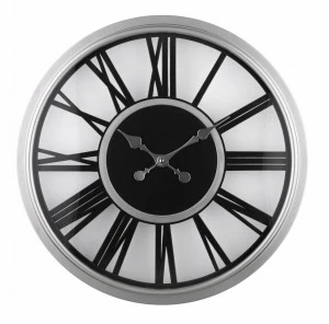 Часы настенные пластиковые 50 см серые с черным Aviere AVIERE  00-3872848 Серый;черный