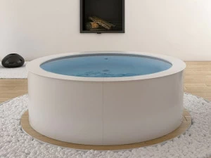 Relax Design Круглый надземный мини-бассейн из композитного материала с гидромассажем