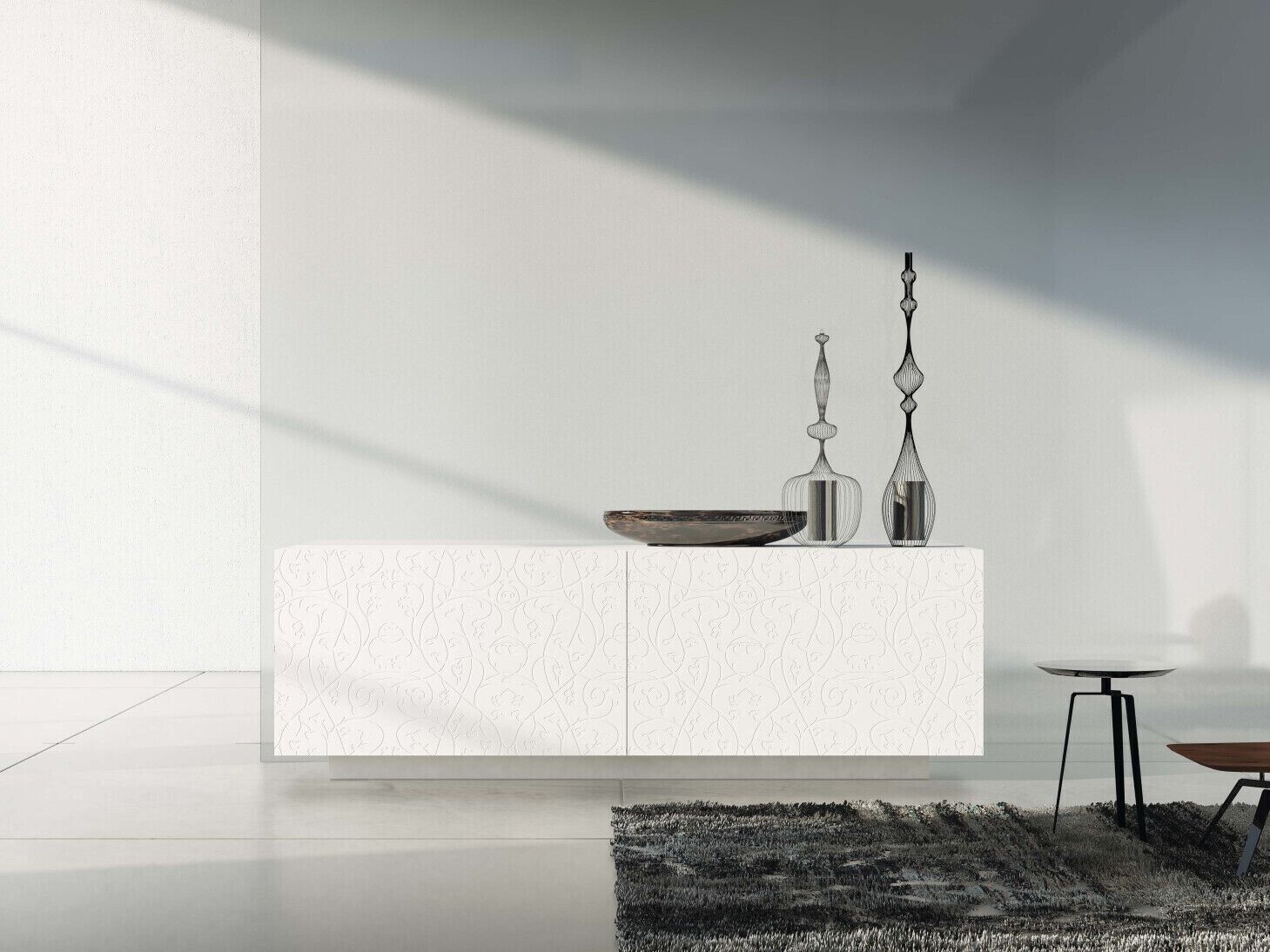 Деревянный шкаф с распашными дверями Voltan барельеф ARCH-00009801 - Вид №2