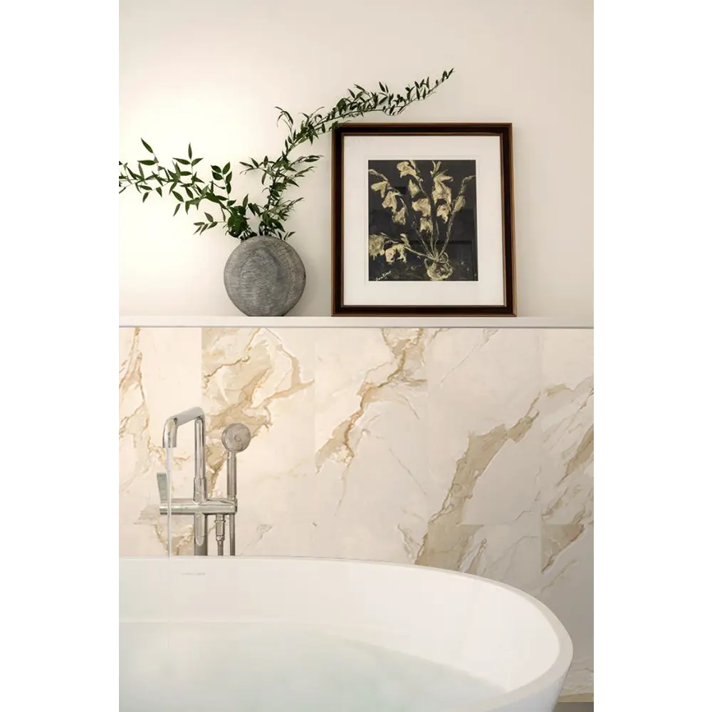 Плитка настенная Kerlife Calacatta Gold 31.5x63 см цвет бежевый 89071064 STLM-2128233 - Вид №1