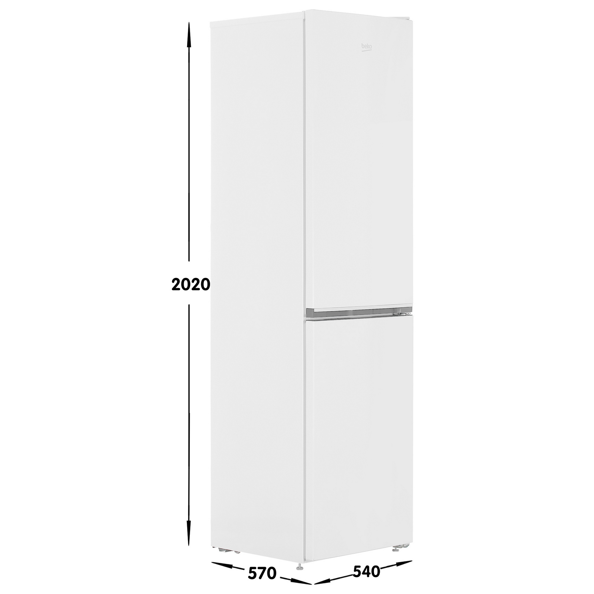 5449129 Холодильник с морозильником   Beko B1RCSK332W белый STDN-0147104 - Вид №6