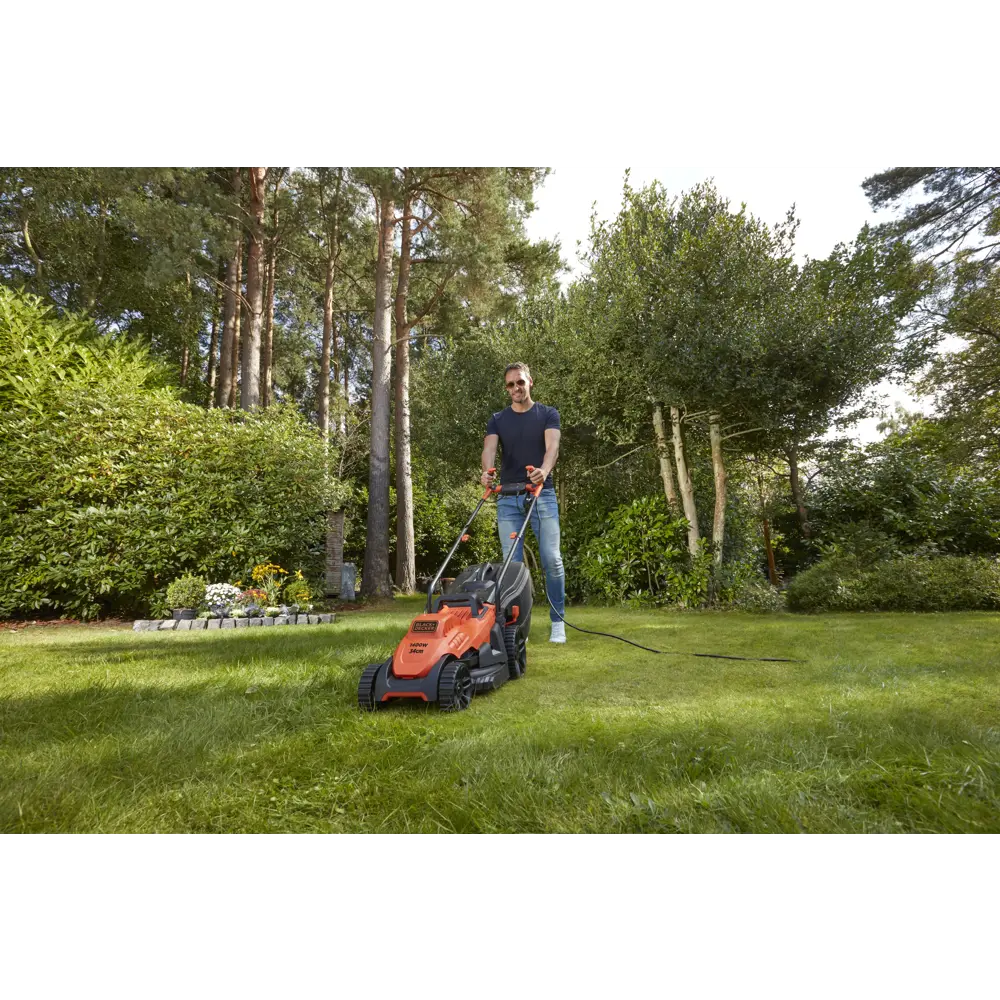 Газонокосилка электрическая Black&Decker BEMW 461BH, 1400 Вт, 34 см BLACK + DECKER STLM-2120902 - Вид №11