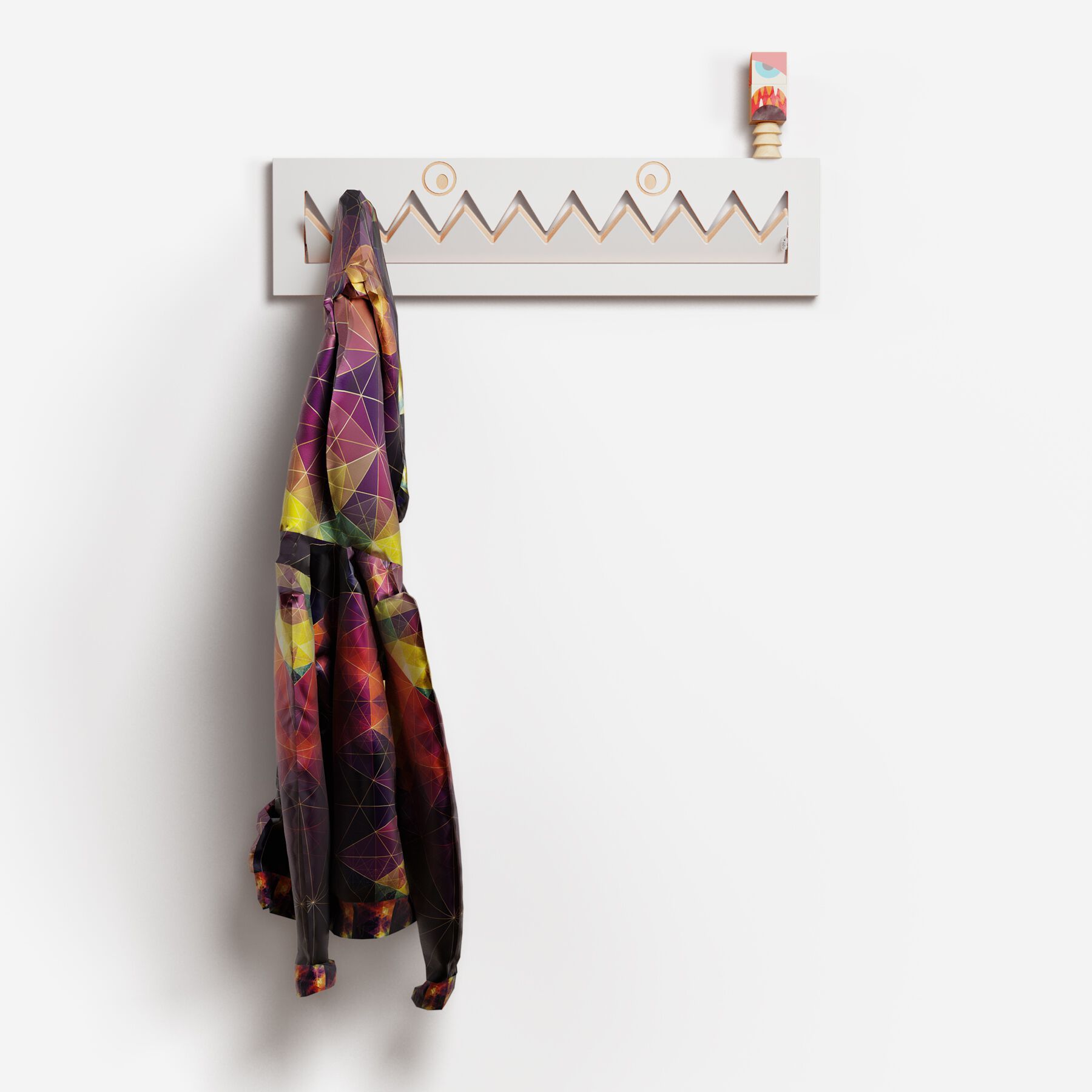 Вешалка для одежды из фанеры AMBIVALENZ Fläpps Monsterhäng 80x20-1 ARCH-00008692 - Вид №2