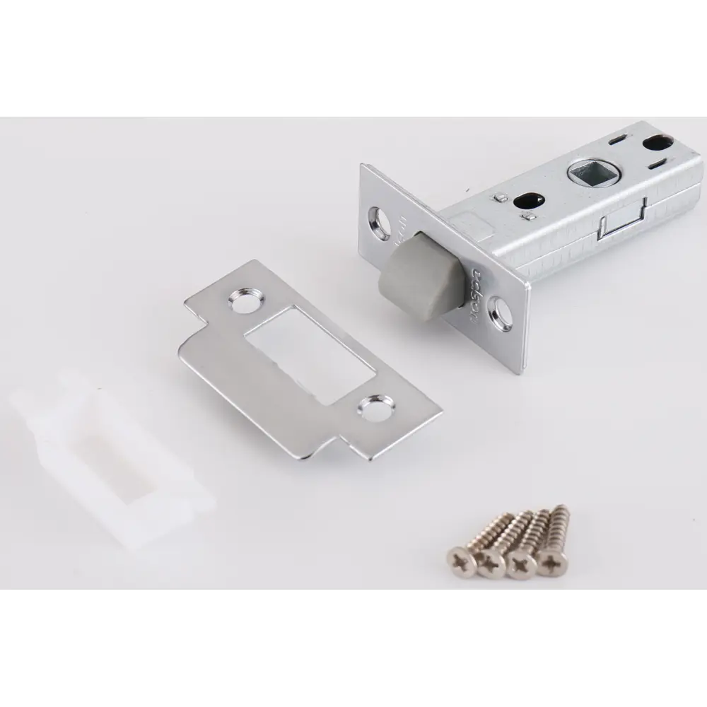 Защёлка межкомнатная EDS-6-45 сталь/пластик цвет матовый хром EDSON STLM-2023459 - Вид №1