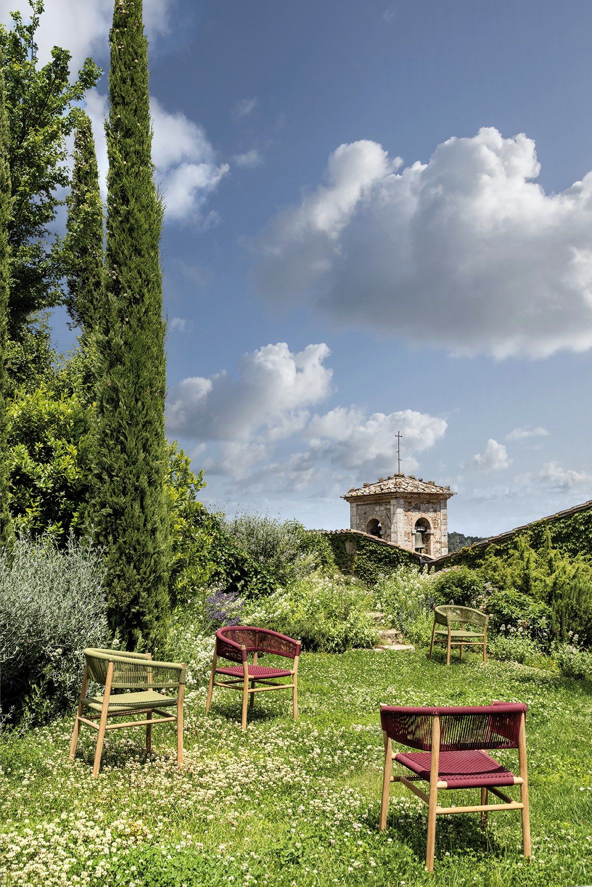 Штабелируемый садовый стул из тика и веревки Ethimo ARCH-00103677 - Вид №16