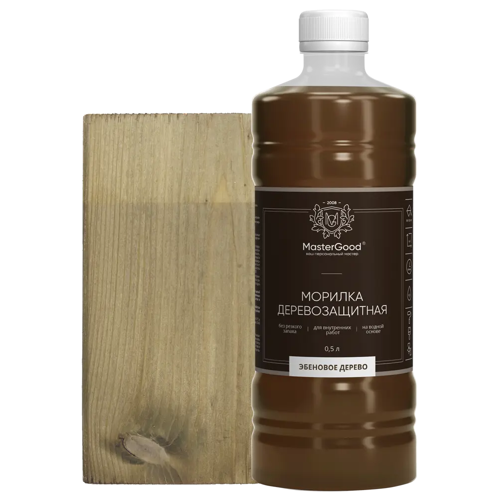 Морилка GOOD MASTER для дерева эбеновое дерево 0,5 л 88038580 STLM-0076614