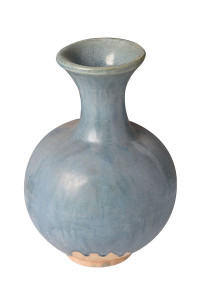 GWVE0001C Синяя ваза с круглым вырезом ijlbrown