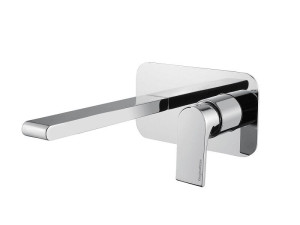 Однорычажный настенный смеситель для раковины с пластиной