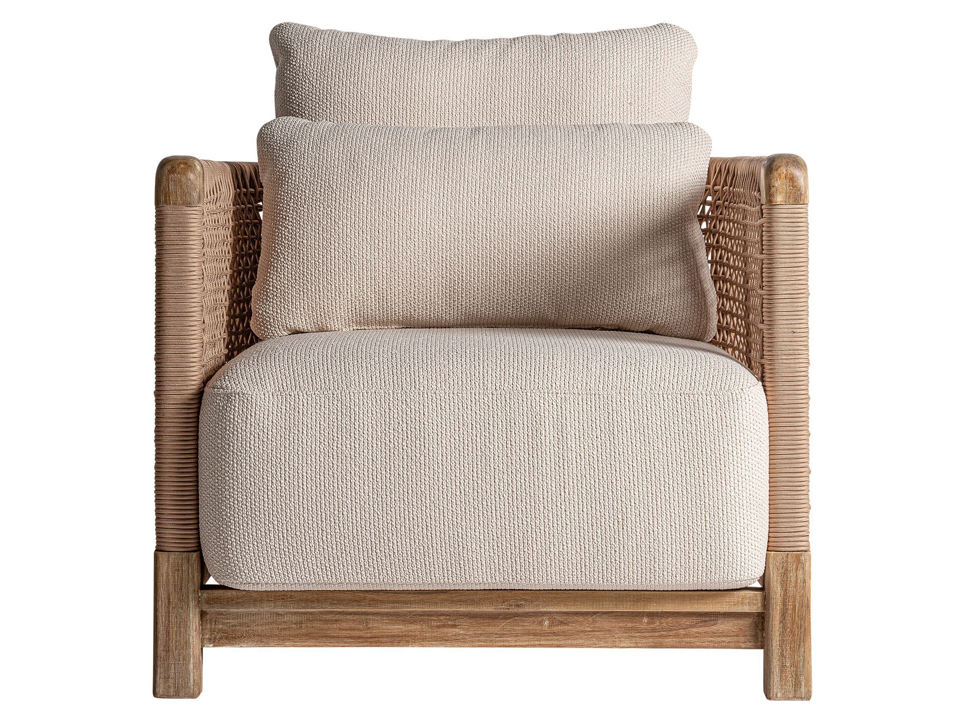 Кресло из ткани и дерева с подлокотниками Vical Home Trena ARCH-00011121