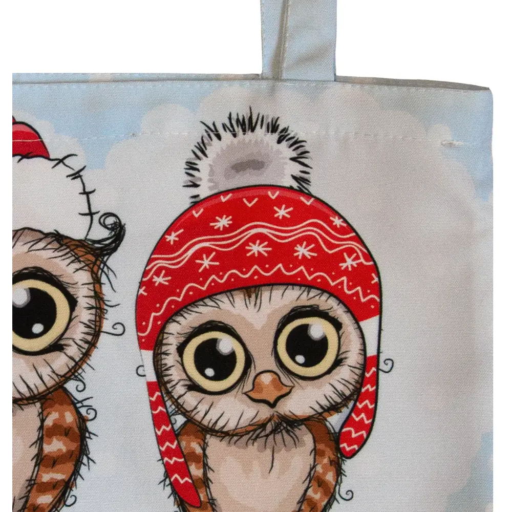 Сумка шоппер Совы 40x35 см белая SEASONS STLM-2084525 - Вид №1