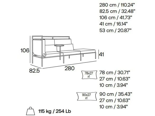 Модульный тканевый диван Adrenalina паспарту ARCH-00027818 - Вид №8