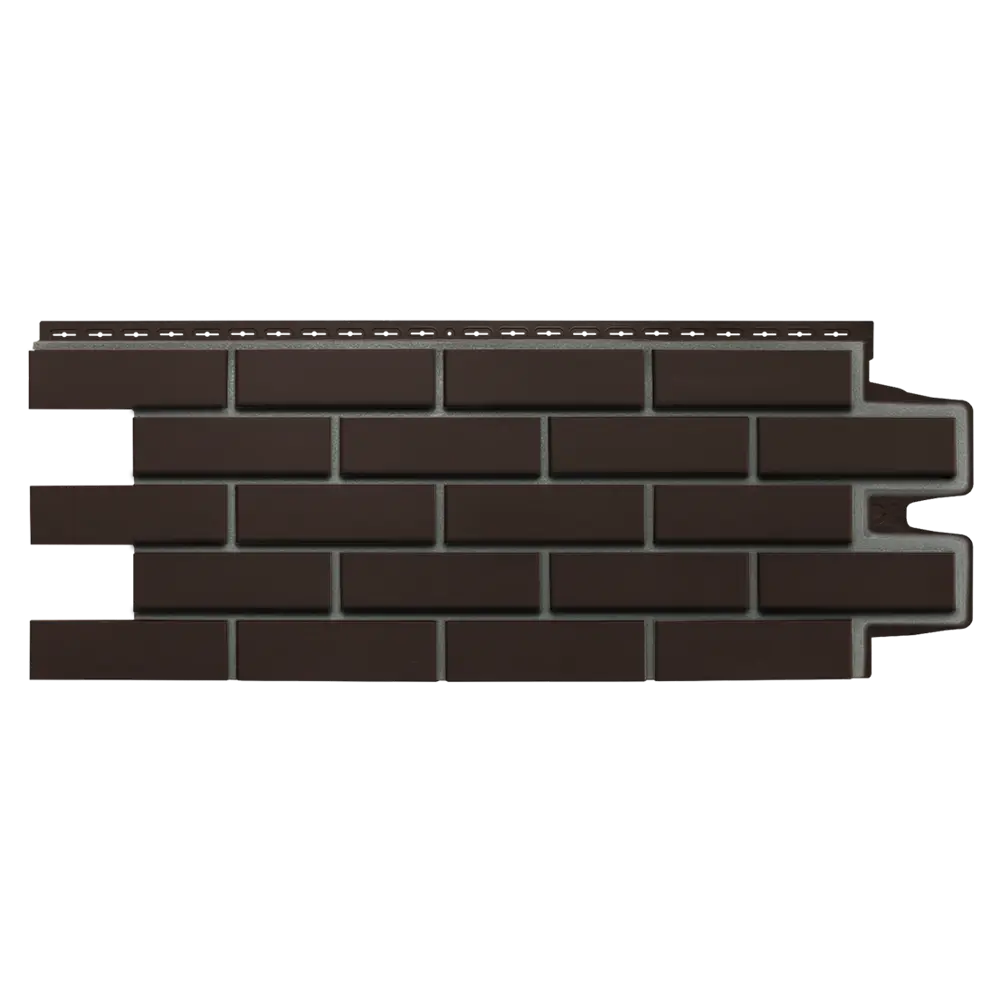 Фасадная панель Grand Line Клинкерный кирпич 968x390 мм шоколадный шов RAL 7006 0.38 м² Design STLM-2052706