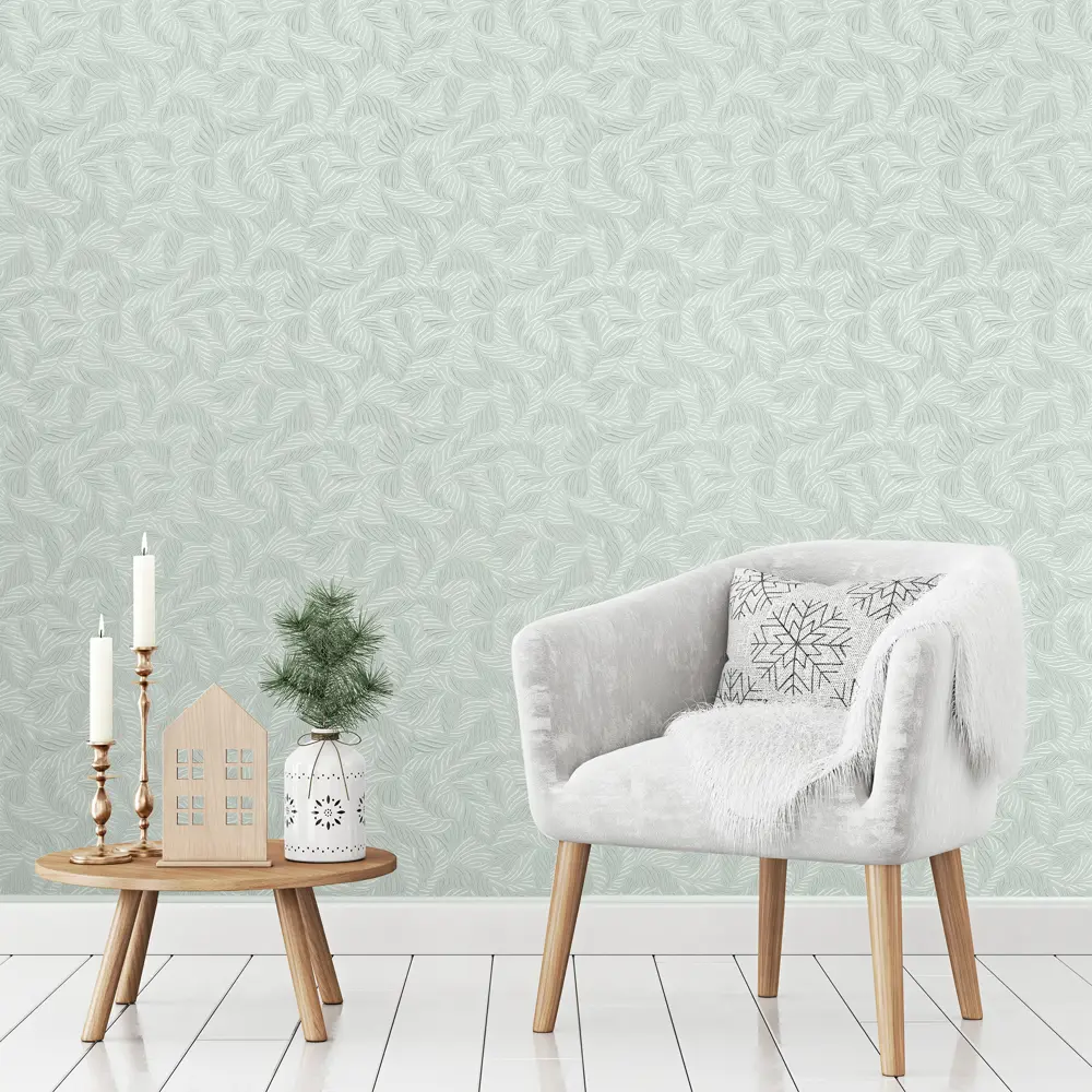 Обои флизелиновые Ateliero Pola зелёные 1.06 м 38347-05 STLM-2156599 - Вид №2