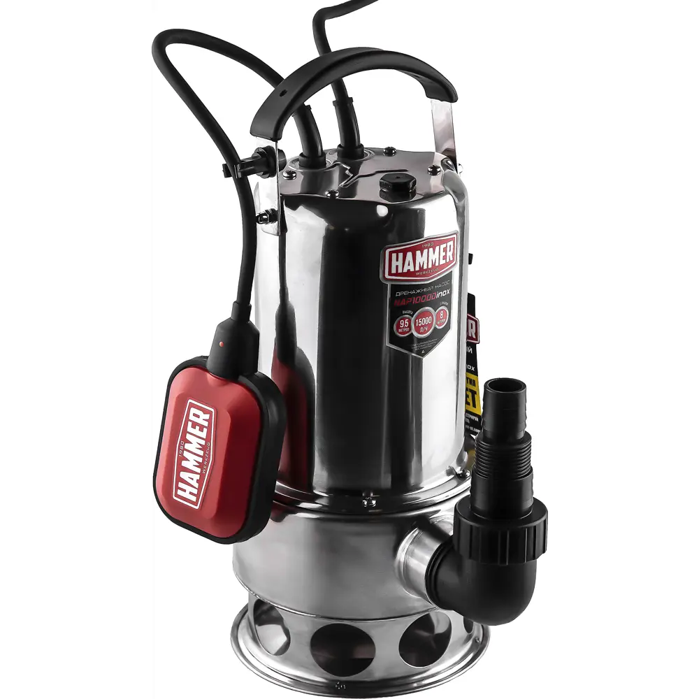 Насос погружной для грязной воды Hammer NAP1000DInox, 15000 л/час STLM-2167424