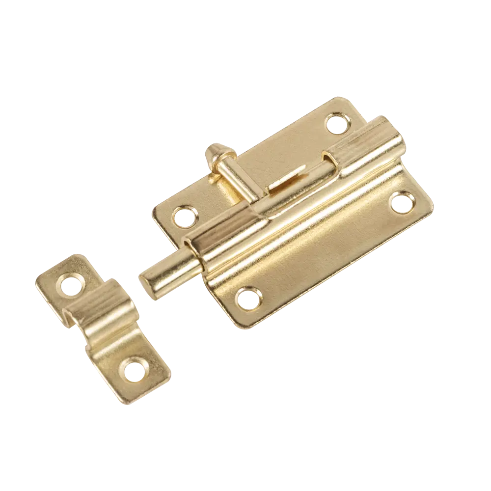 Шпингалет Ajax ЗТ-6 сталь цвет золотистый/цинк STLM-2006665 - Вид №1