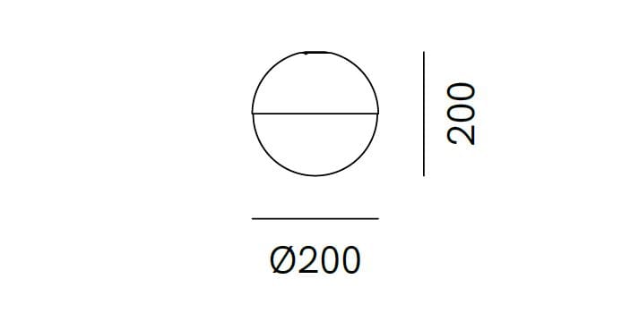 Латунная светодиодная наружная потолочная лампа Il Fanale сфера ARCH-00008393 - Вид №1