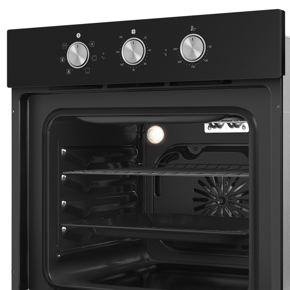 9100946 Электрический духовой шкаф HOMSair OEF606BK черный STDN-0068735 - Вид №7