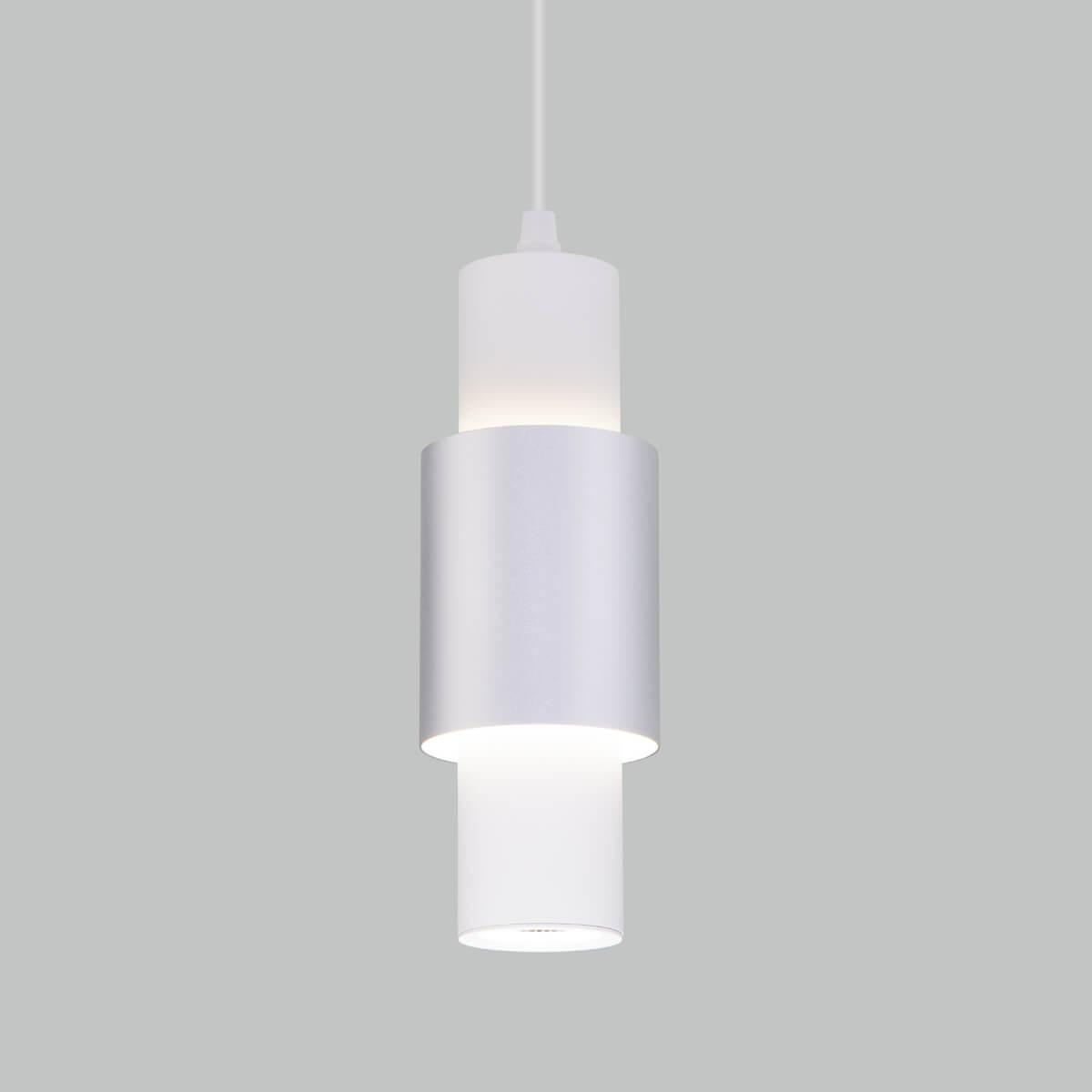 50204/1 белый/матовое серебро Подвесной светодиодный светильник Eurosvet Bento