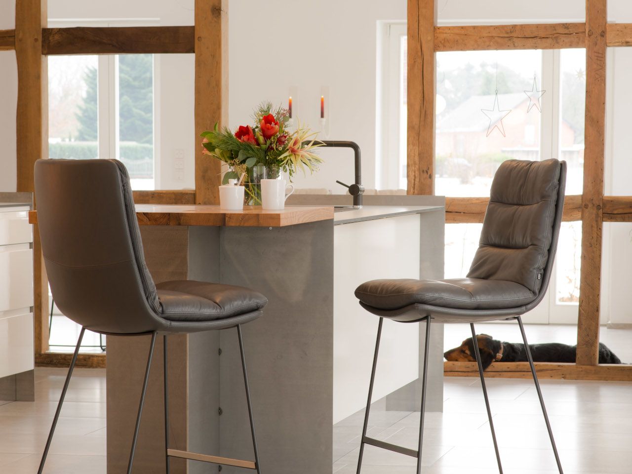 Кухонный табурет с подставкой для ног KFF Arva ARCH-00107616 - Вид №8