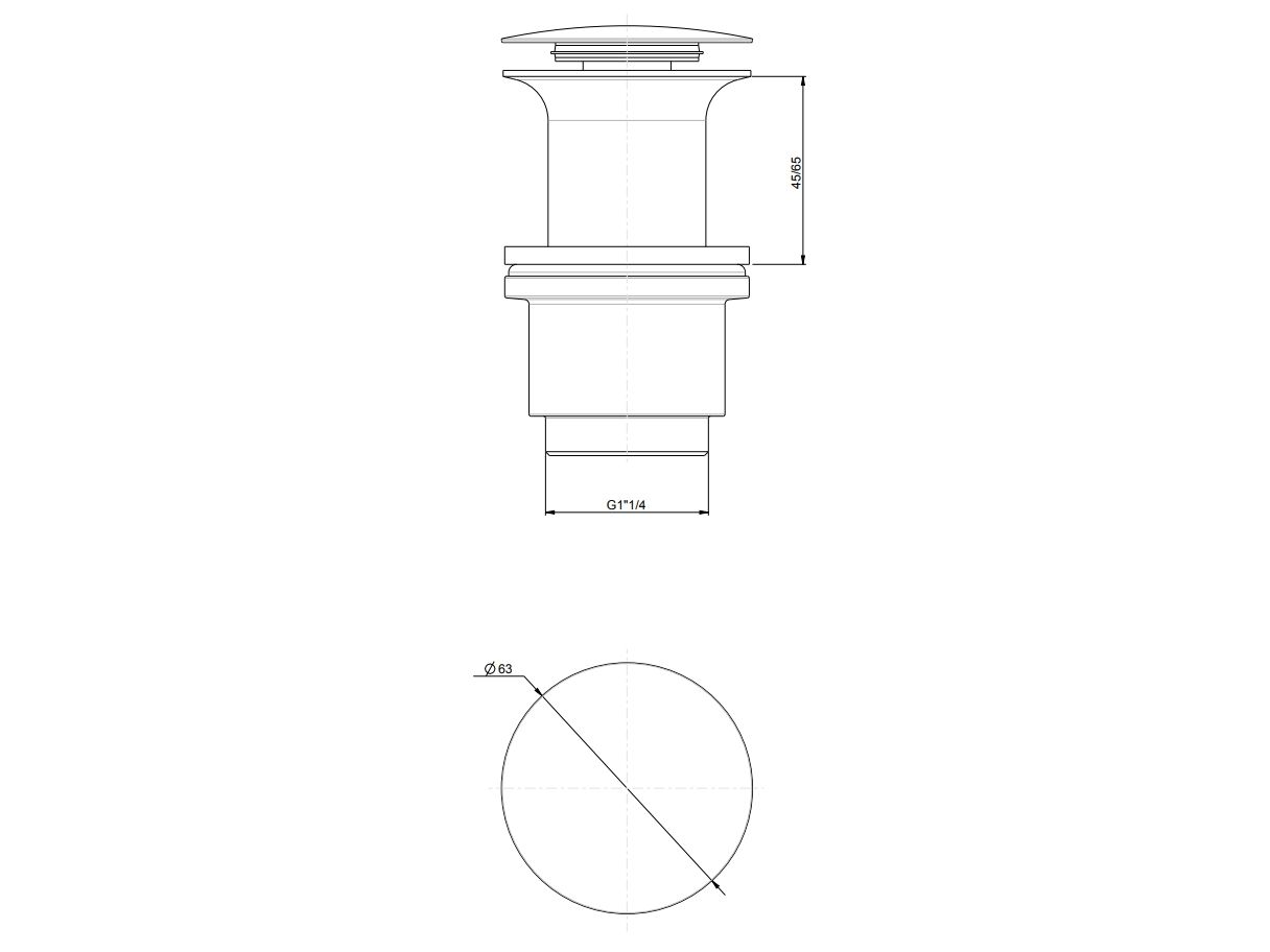 Сток Rubinetterie Frattini 92675 / 94085 / 94088 ARCH-00027984 - Вид №3