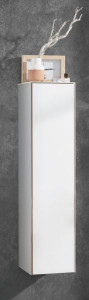 MNA813A3L(894/194-307) Puris Ice Line, средний шкаф (1 дверь) левый 300 мм, цвет белое матовое стекло