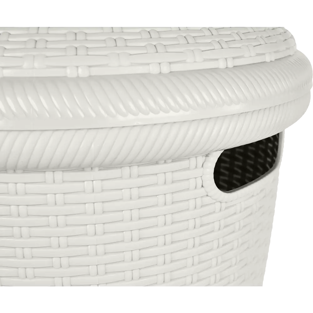 Корзина для белья Keeplex Rattan цвет белое облако STLM-2200711 - Вид №5