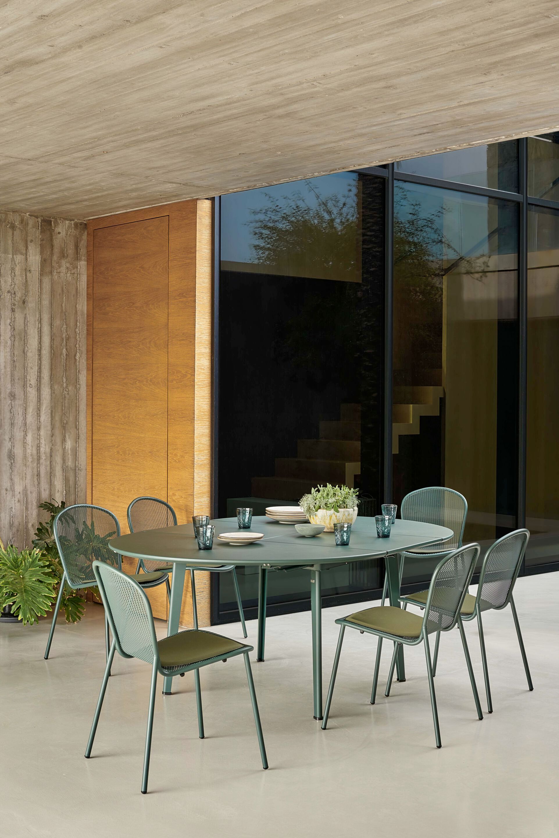 Стул для сада с подлокотниками из стали и ткани emu Ronda X ARCH-00150789 - Вид №7