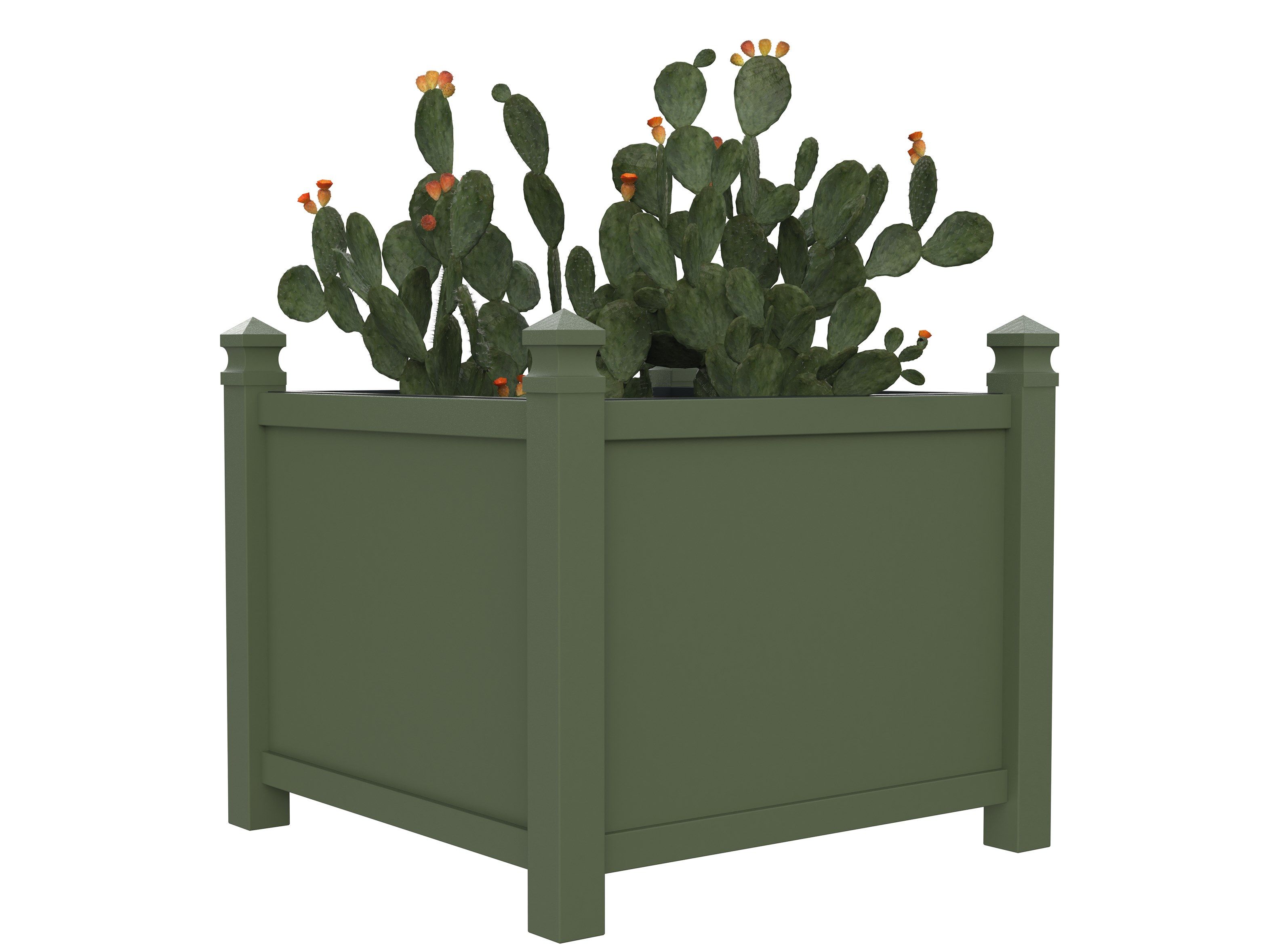 Стальная квадратная высокая плантатор Lazzari Plaza ARCH-00139084