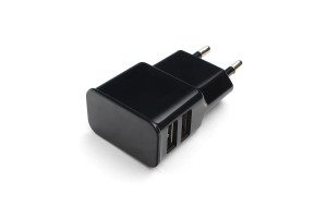 16206333 Адаптер питания 100/220V - 5V USB 2 порта 2.1A черный MP3A-PC-12 Cablexpert