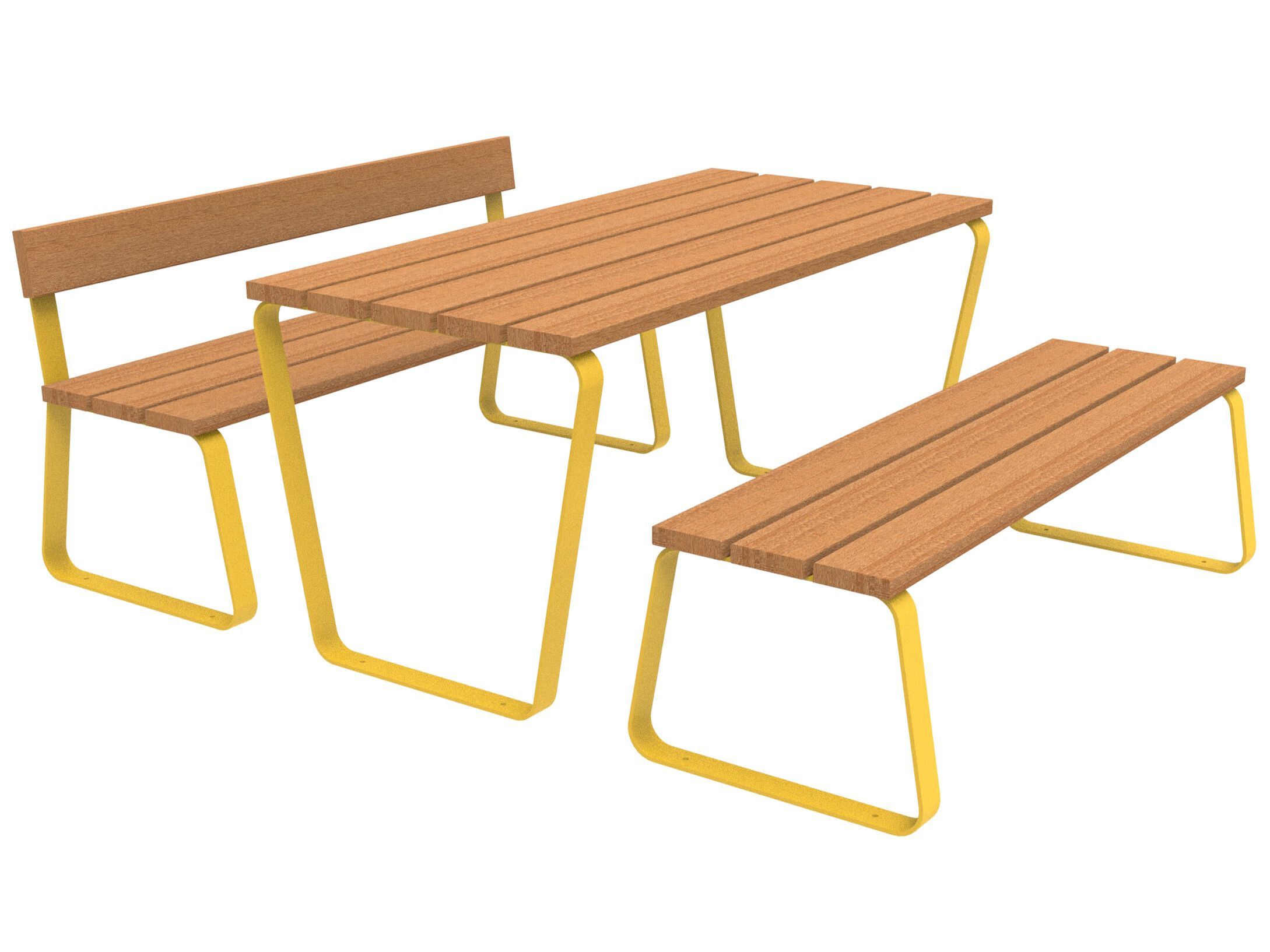 Стол для пикника со встроенными скамейками Lazzari Sunny ARCH-00041799